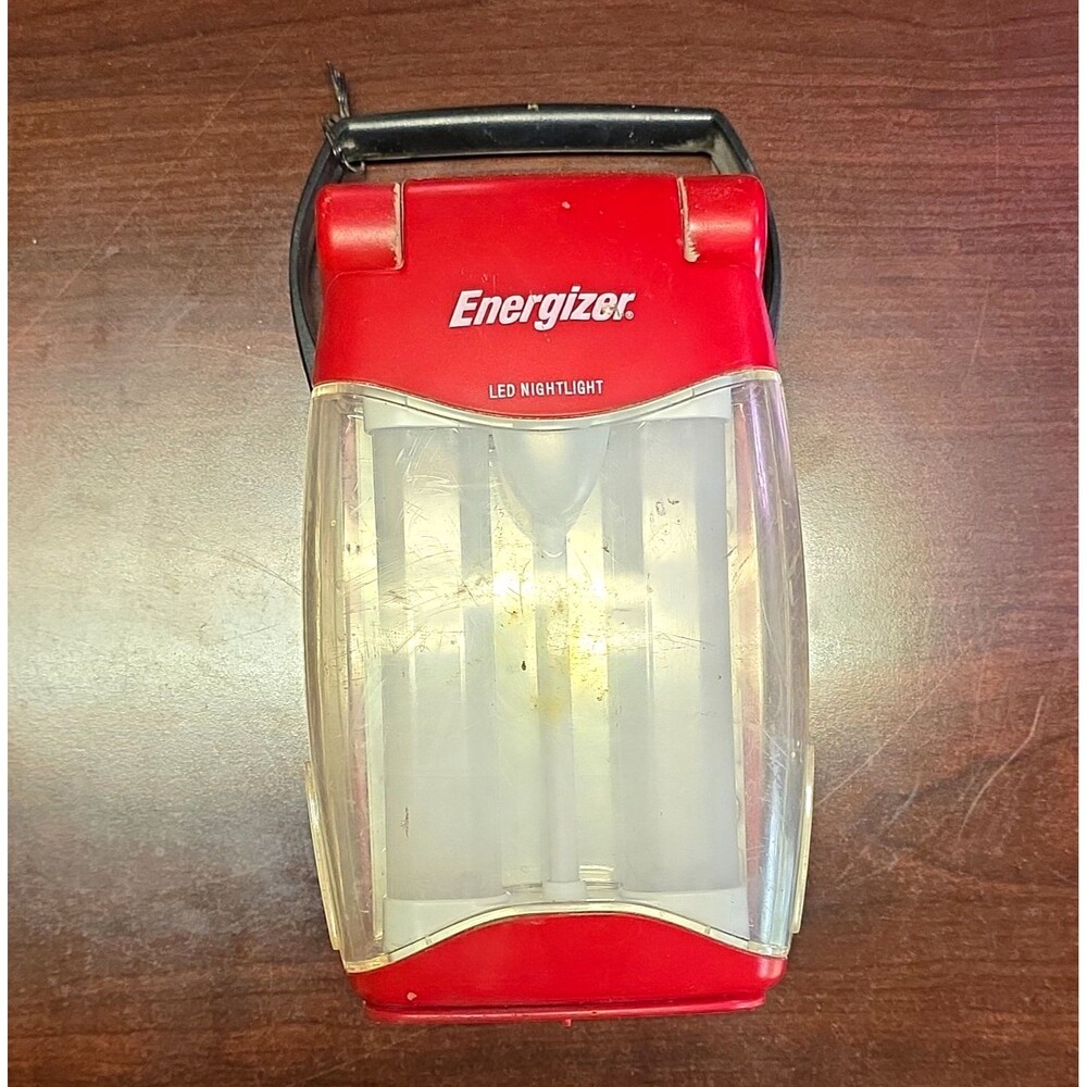 Energizer LED Night Light Battery Powered Cordless Portable, Red